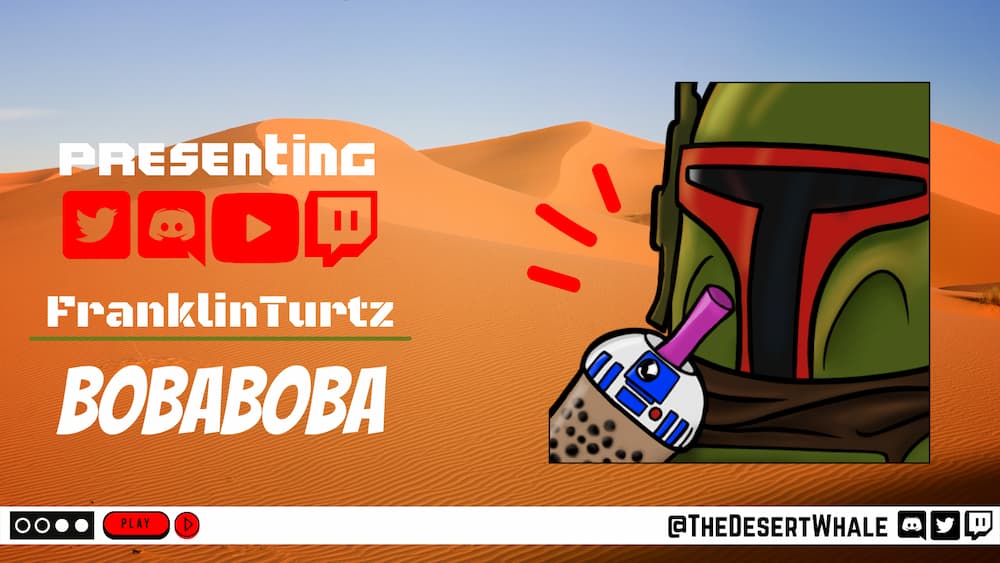 Boba-fett drinking Boba Tea emote for FranklinTurtz